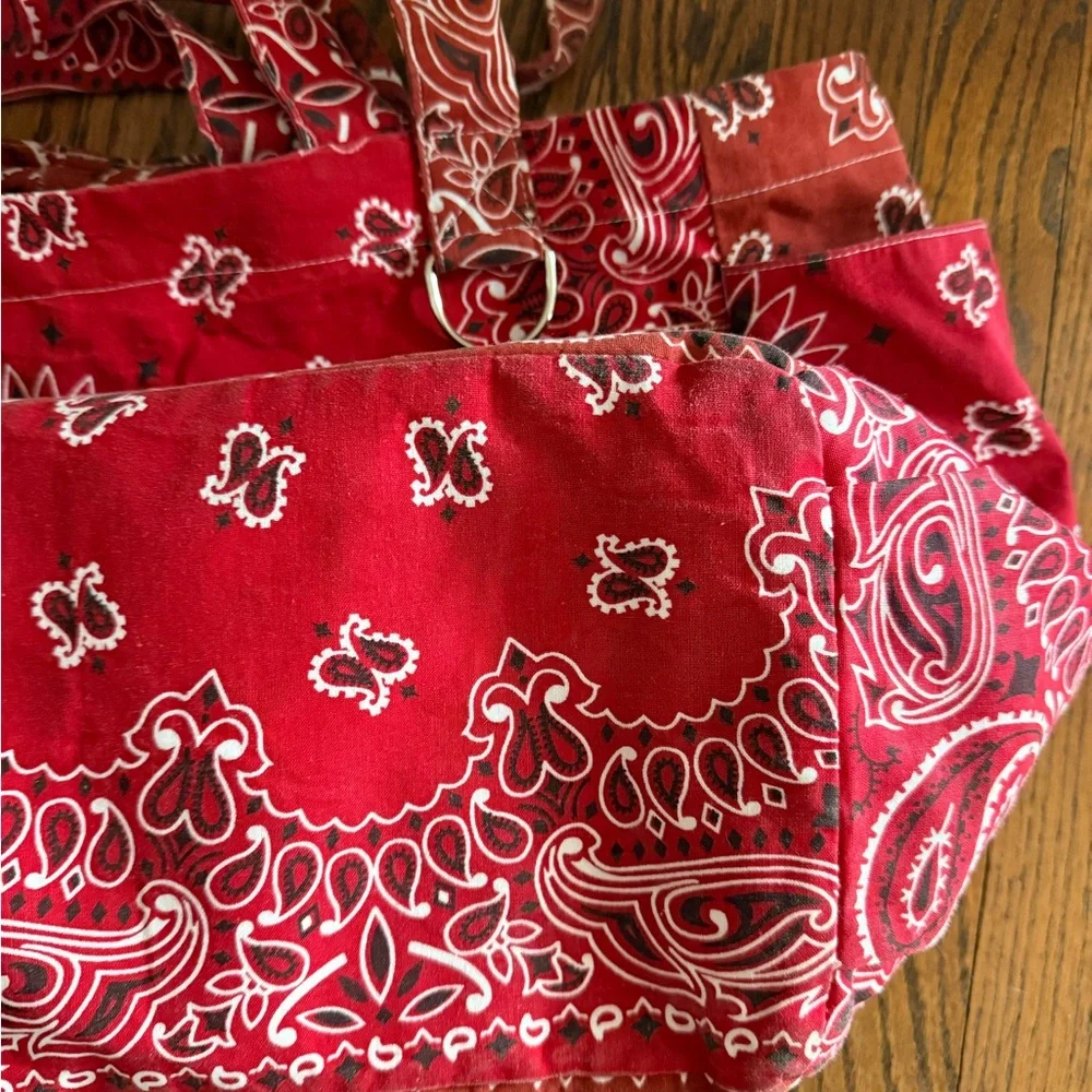 Call It By Your Name Red Bandana‎ Paisley Tote Bag